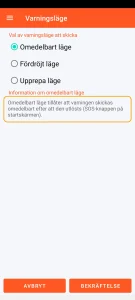 SOS Universal - omedelbart läge