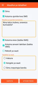 SOS Universal - maudhui ya tahadhari