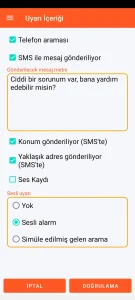 SOS Universal - uyarı içeriği