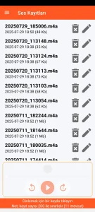 SOS Universal - ses kaydı yönetimi