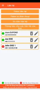 SOS Universal - quản lý liên hệ