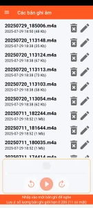 SOS Universal - quản lý bản ghi âm