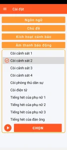 SOS Universal - cài đặt báo động âm thanh